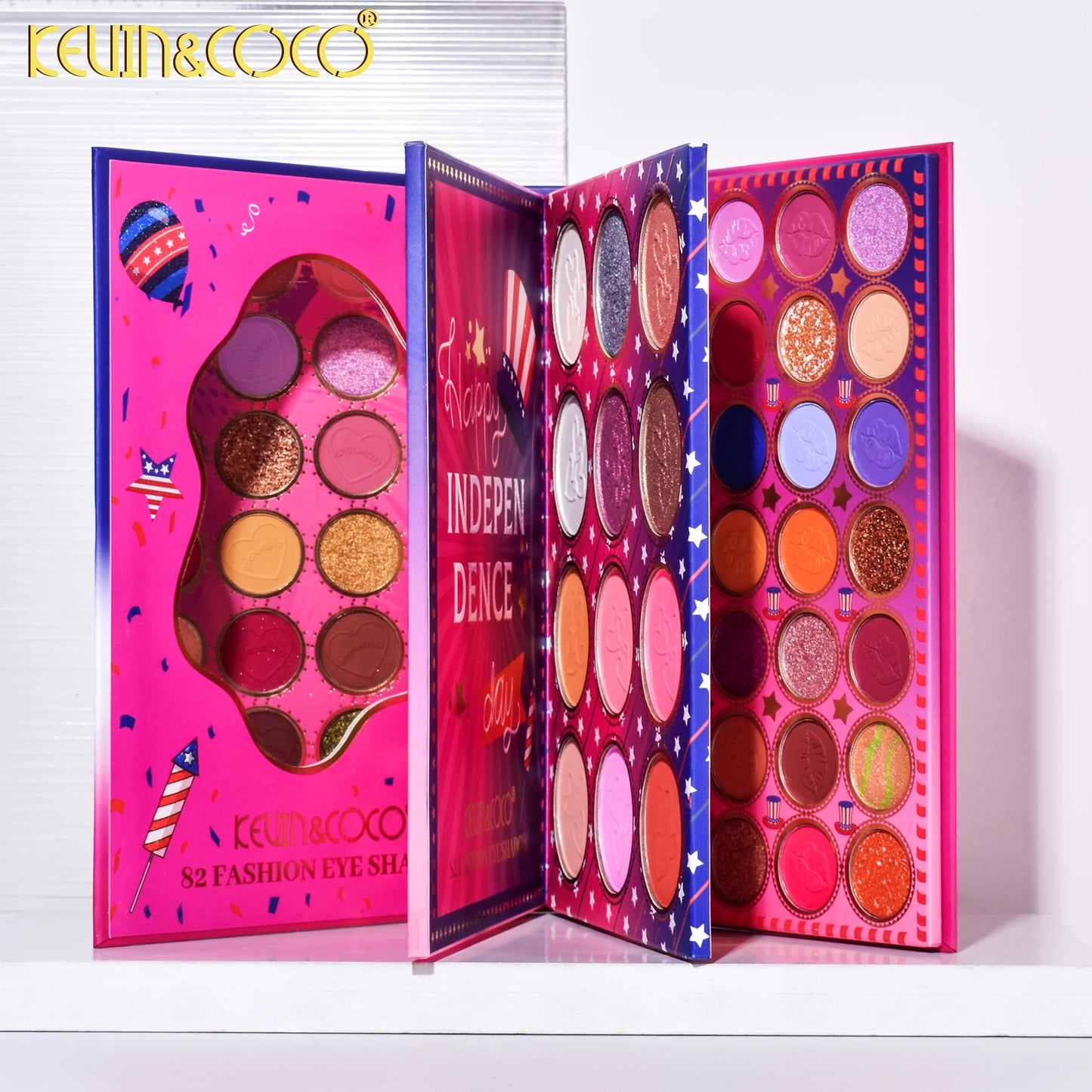 Paleta de sombras Flag Girl de 82 cores