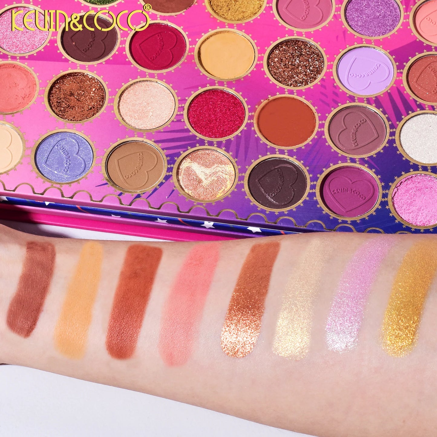 Paleta de sombras Flag Girl de 82 cores
