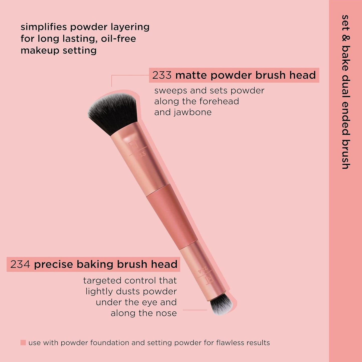 Real Techniques - Pincel Duo Base + Corretivo