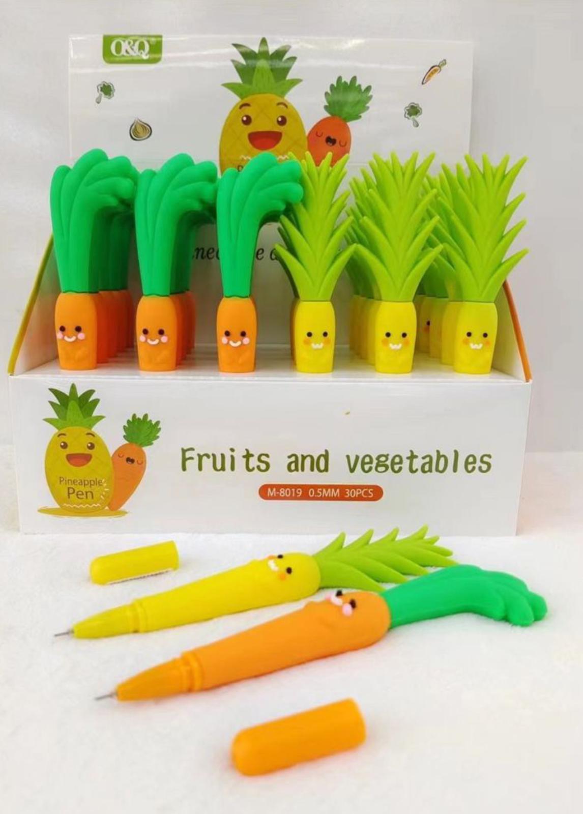 Caneta Gel Ananás/Cenoura 🍍🥕