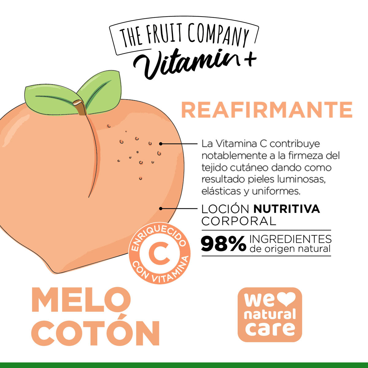 Loção Corporal Vitamin+ Pêssego