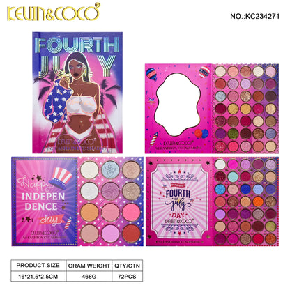 Paleta de sombras Flag Girl de 82 cores