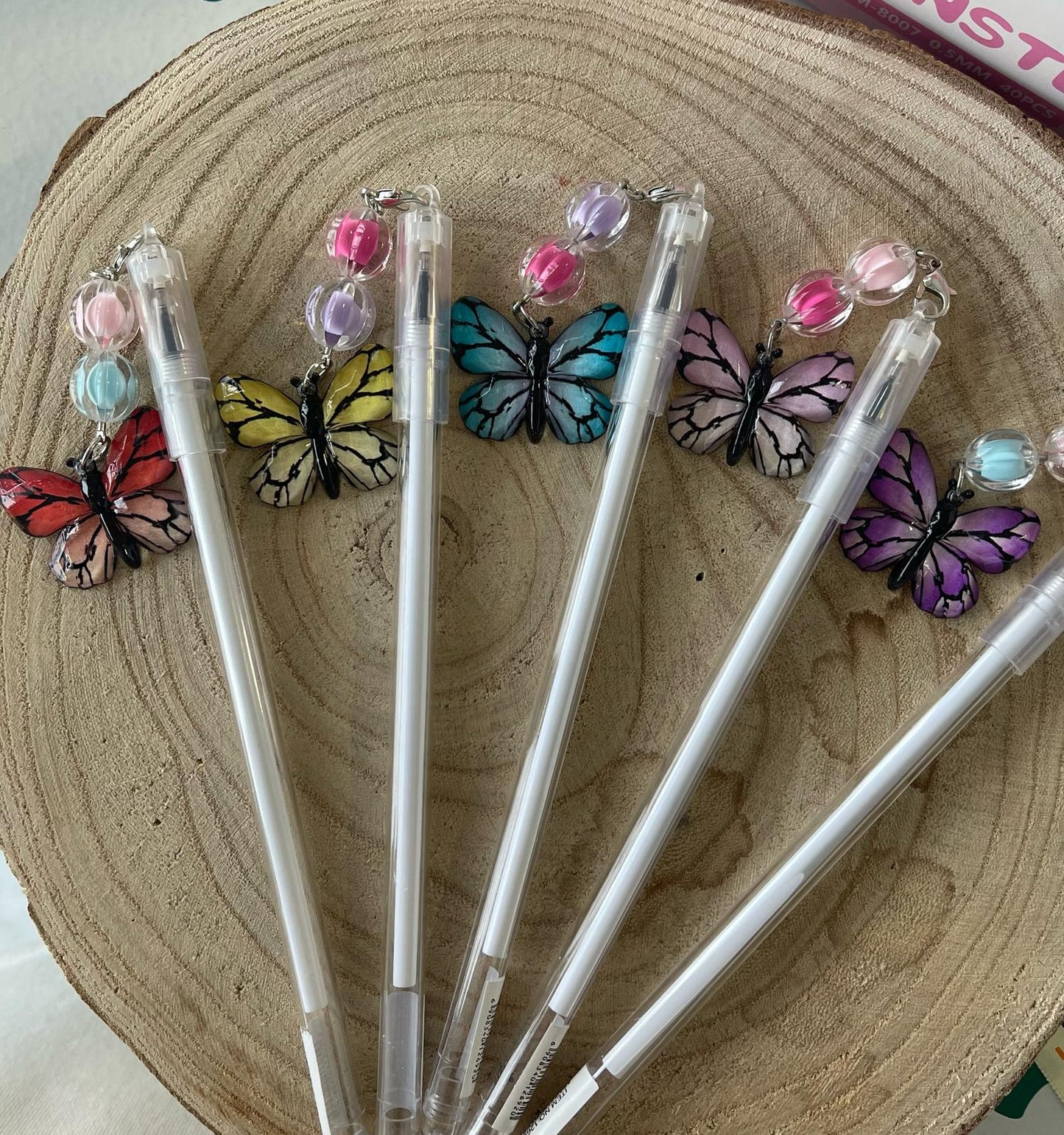 Canetas gel - Borboleta 🦋 / porta-chaves