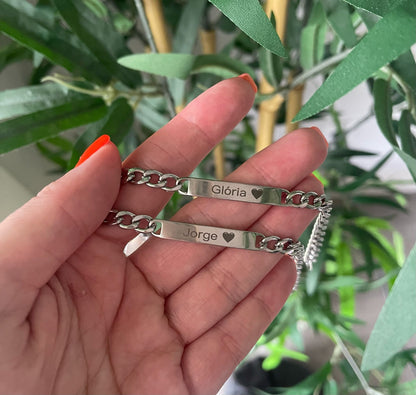 Pulseira Aura - Pulseira Personalizada em Aço Inoxidável